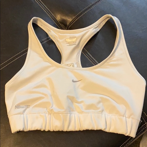 White Nike Sports Bra